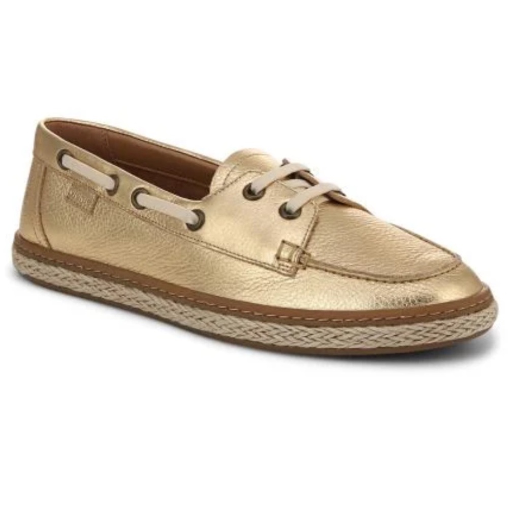 Vionic Gold Metallic Bay Slip On Loafer Size 9